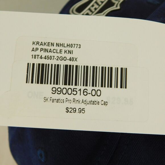 NHL Seattle Kraken Hockey Hat & Coaster Lot Fanatics Adjustable Blue Cotton NWT - Picture 11 of 15